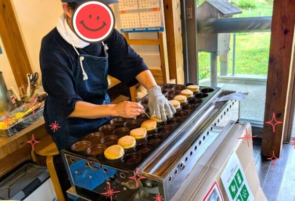 大判焼き　作業中